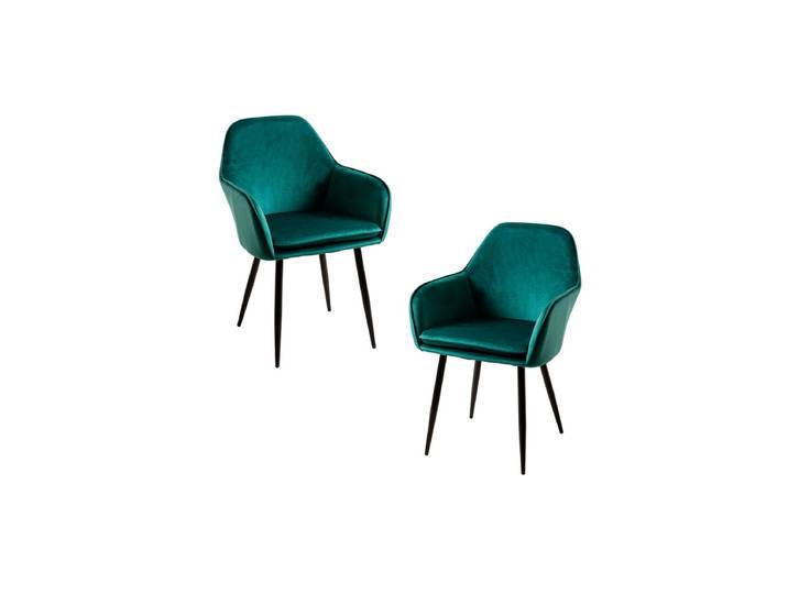 2er Set Stühle Chic Black - Vert