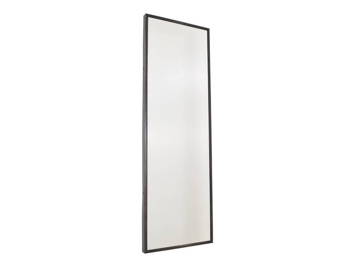 Loft42 Wandspiegel Rimo Schwarz, Messingfarben, Metall, 40x120x4 cm, Spiegel, Wandspiegel