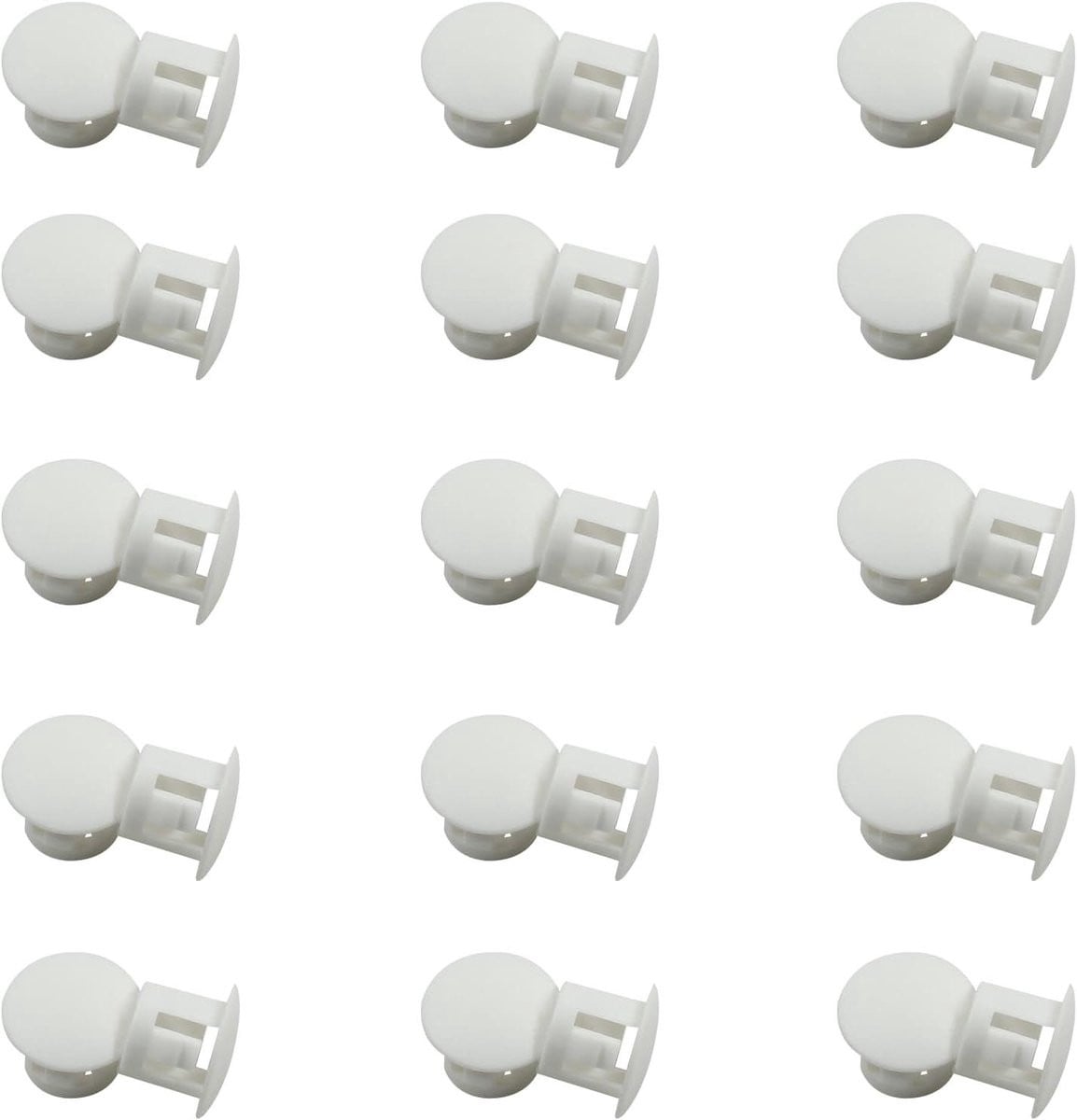 30 stuks Gatpluggen Wit - Afdekpluggen voor het afwerken van meubels - 8 mm