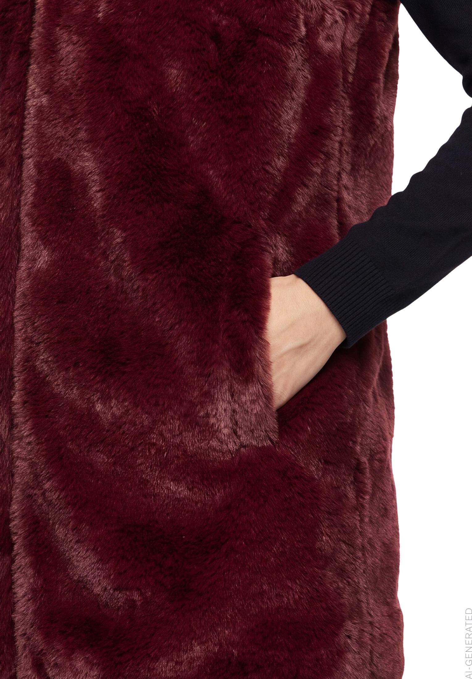 Plüschweste BETTY BARCLAY, Damen, Gr. 46, rot (port royale), Plüsch, Obermaterial: 100% Polyester, unifarben, regular fit normal, ohne Ausschnitt, Westen Plüschweste, mit Kapuze port royale 46