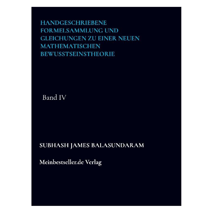 Bod Handgeschriebene Formelsammlung und Gleichungen zu einer neuen mathematischen Be (Deutsch, Hardcover, Subhash James Balasundaram) (71877073)