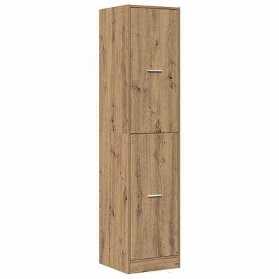 Helloshop26 - Klassischer Apothekerschrank mit großem Fassungsvermögen 40 x 41 x 174,5 cm Oberfläche in Eichenholzoptik