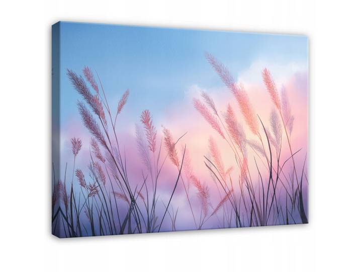 LEINWANDBILD Pampasgras Natur Rosa 60x40 cm