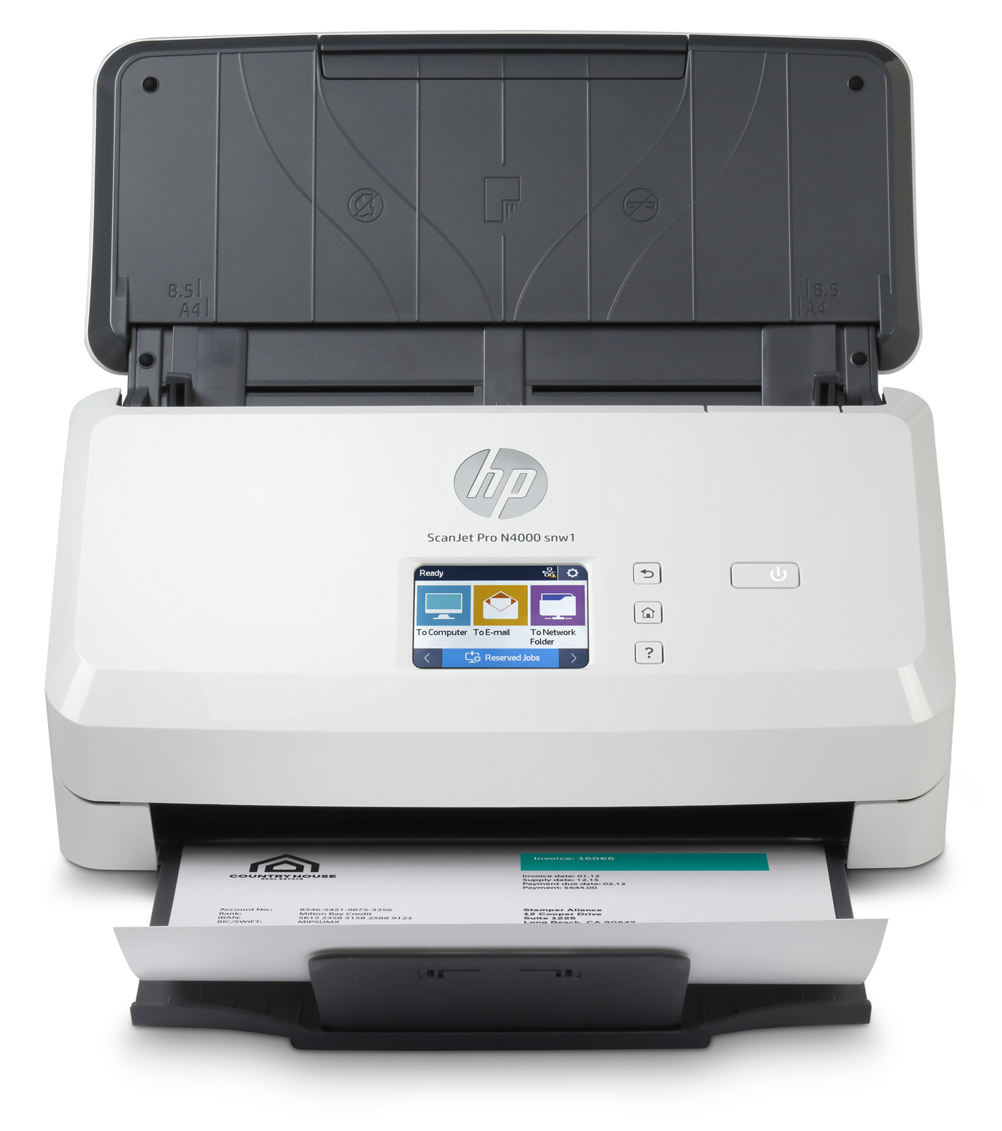 HP ScanJet Pro N4000 snw1 documentenscanner zwart en wit