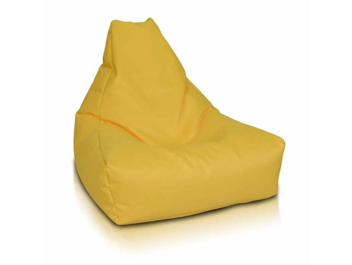 Keiko M pouf fauteuil extérieur imperméable poignée fauteuil relax salon décoration maison jaune Ecopuf