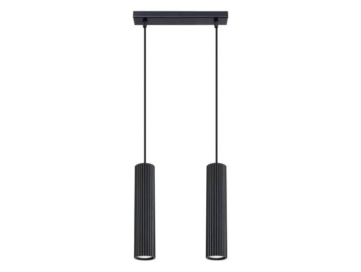 Suspension Aluminium Noir GU10 2 Karbon