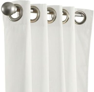 "Sunbrella Indoor/Outdoor Drapery Panel - Canvas White Sunbrella, 50""W x 108""L - Ballard Designs"