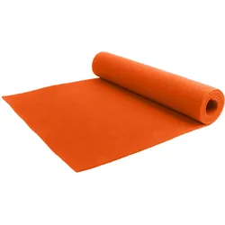 Messeboden REVExpo | 1333 Mandarine | 2,00m x 30,00m | Vlies Nadelfilz-Boden Meterware | Schwer entflammbar