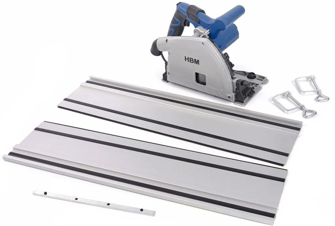 HBM 165 mm Professional 1200 Watt Tauchsäge mit 2 x 700 mm Lineal