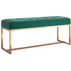 vidaXL Sitzbank Dunkelgrün 110x36x45 cm Samt