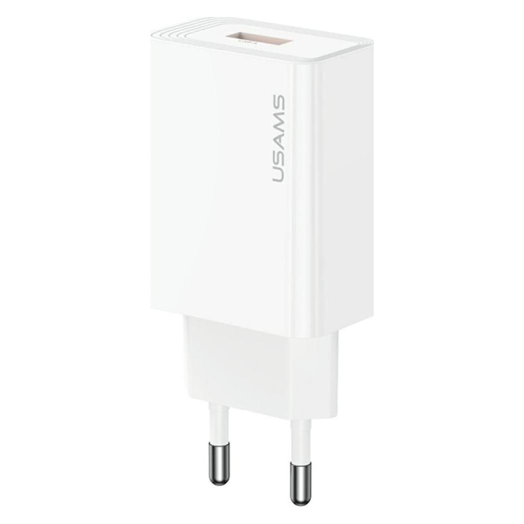 Usams Wall charger T69 18W USB-A white (18 W, 1 Port) (USAMS)