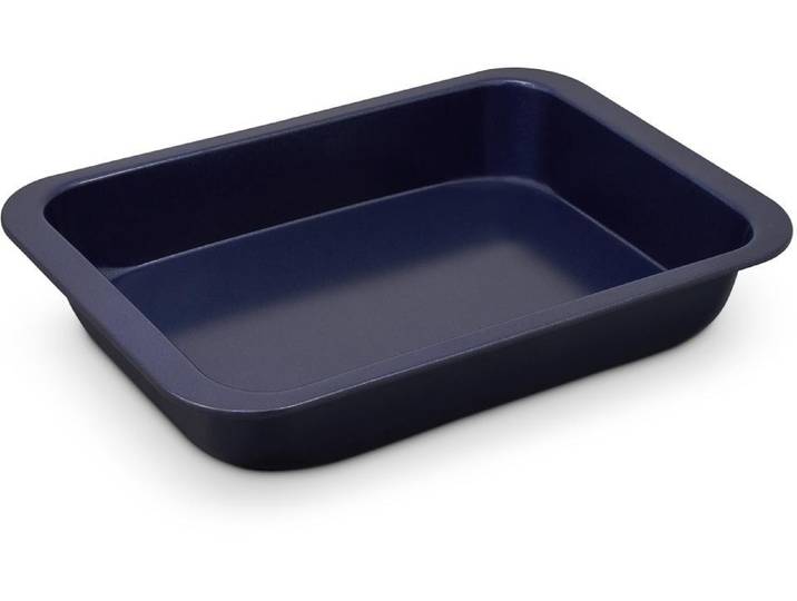 Auflaufform ZYLISS Eckig , blau (dunkelblau), B:20cm L:30cm, Stahl, Auflaufformen, Auflaufform