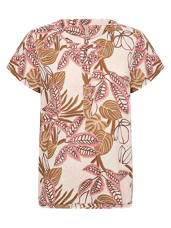 soyaconcept Shirt "Cam" in Rosa/ Camel - S