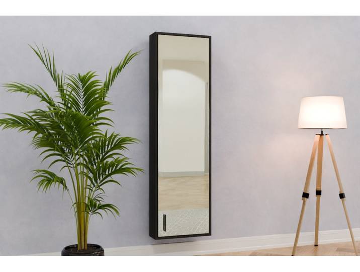 Badezimmer Hängeschrank nach Maß - RAL 7011 Eisengrau - 170x50x17cm - Individuell konfigurieren