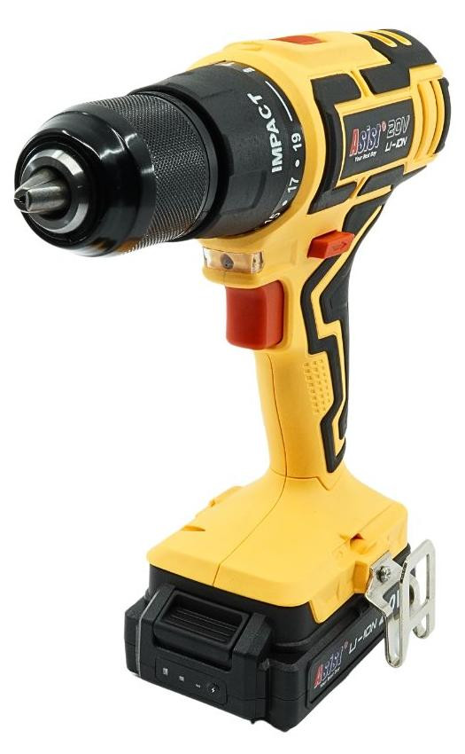 ASIST AKU GANG AE2V20A-201P-BMC Accuboormachine met percussiefunctie 20V 2,0 Ah Start Set