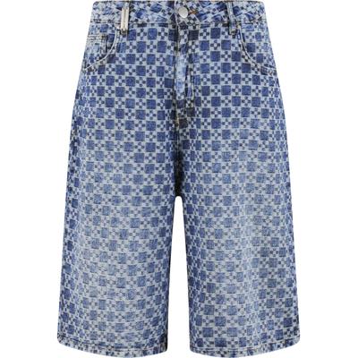 Jeansshorts 2Y STUDIOS "2Y Studios Tariq Carre Baggy Shorts", Herren, Gr. 31, Normalgrößen, lightblau, 100% Baumwolle, unifarben, Jeans Jeansshorts