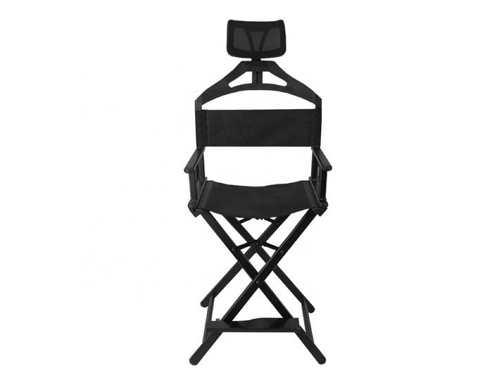 Chaise de maquillage pliable portable, chaise cosmétique professionnelle en aluminium, chaise de réalisateur pour maquilleurs et peintres avec appuie-tête