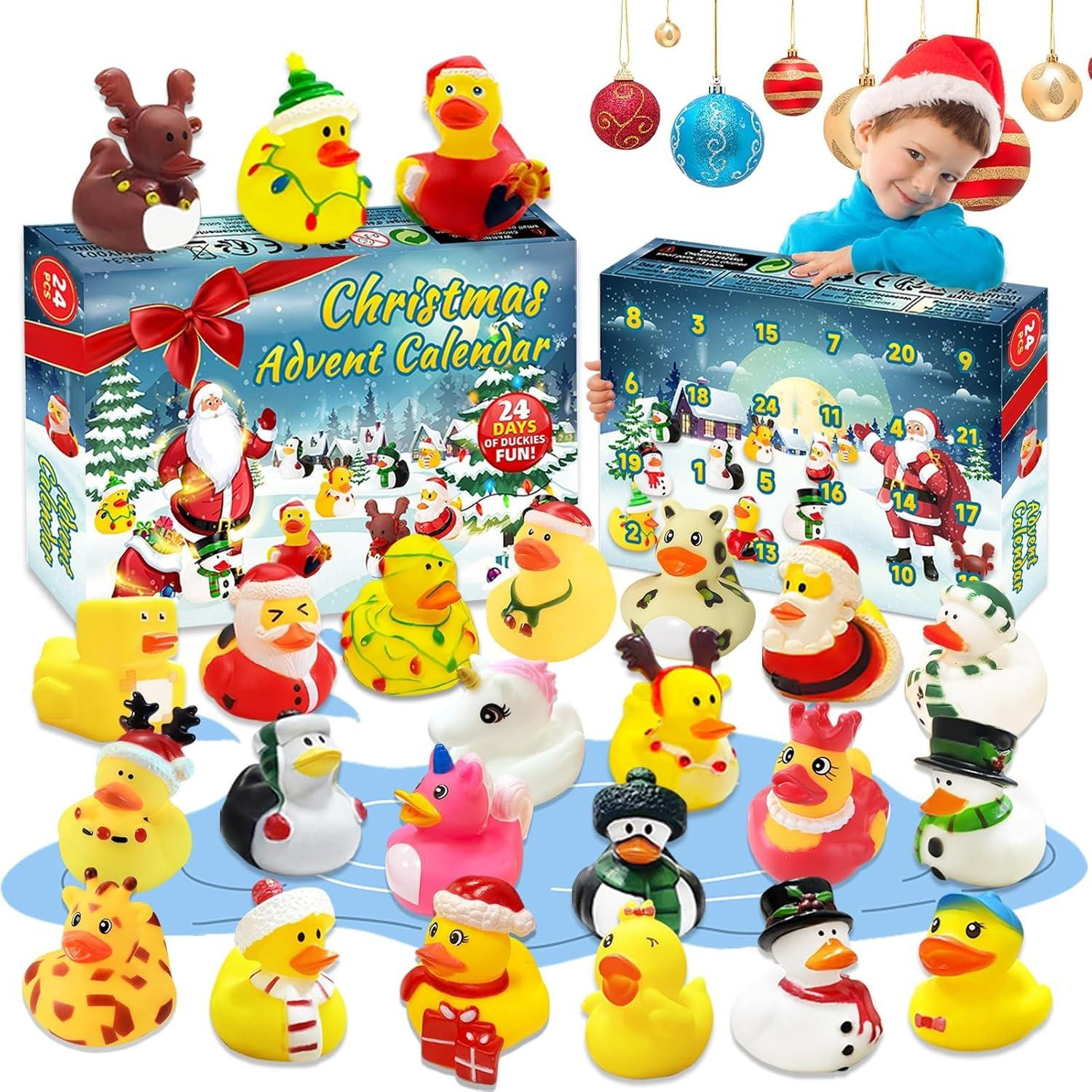 oCreon Adventskalender Eenden 2025 - 24 Piepende Eenden voor Kinderen