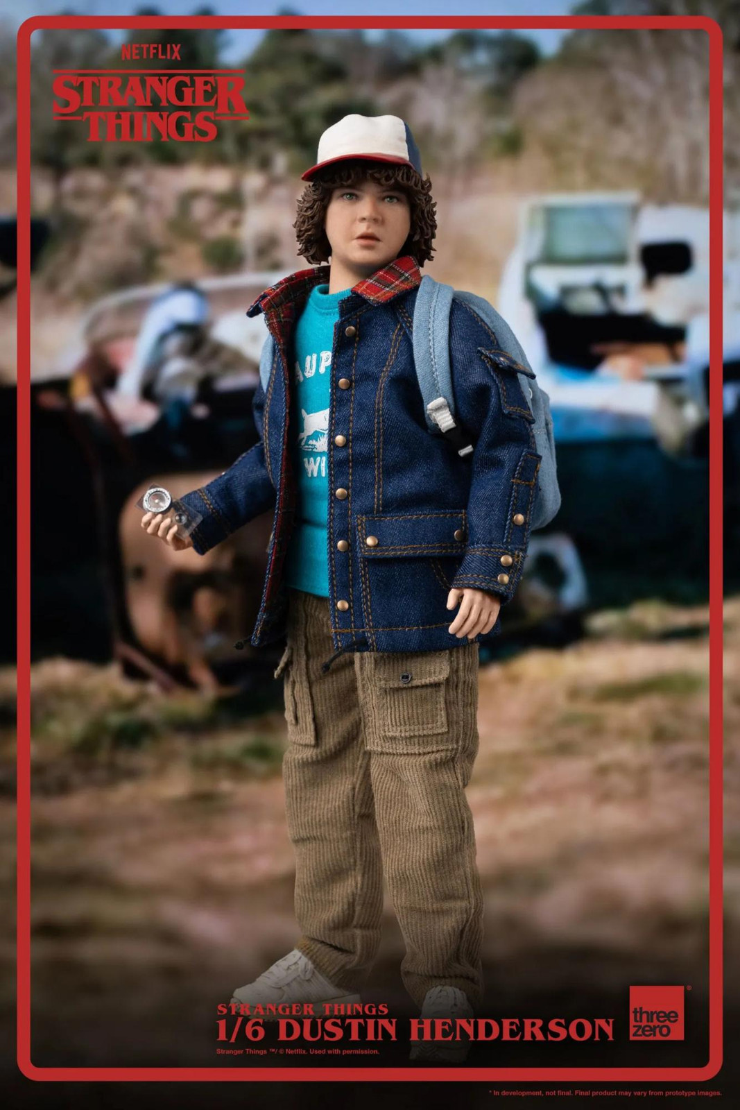 Threezero Stranger Things actiefiguur Dustin Henderson, 23 cm