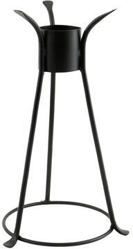 Achla Designs Trestle II Gazing Globe Ball Stand, 13.5 Inch Tall, Black Powder Coat Finish