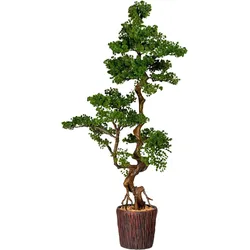 Kunstpflanze Bonsai Grün/Braun