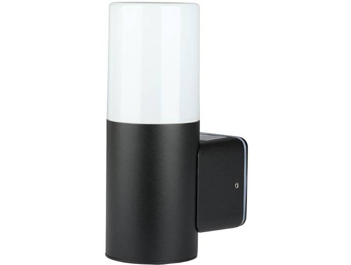 LED Tuinverlichting - Wandlamp Buitenlamp - Viron Hyno - GU10 Fitting - Rond - Mat Zwart - Aluminium