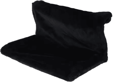 Inspire Picks WarmNest Cat Radiator Bed Cozy Hanging Cat Hammock With Fleece Cushion & Metal Frame black