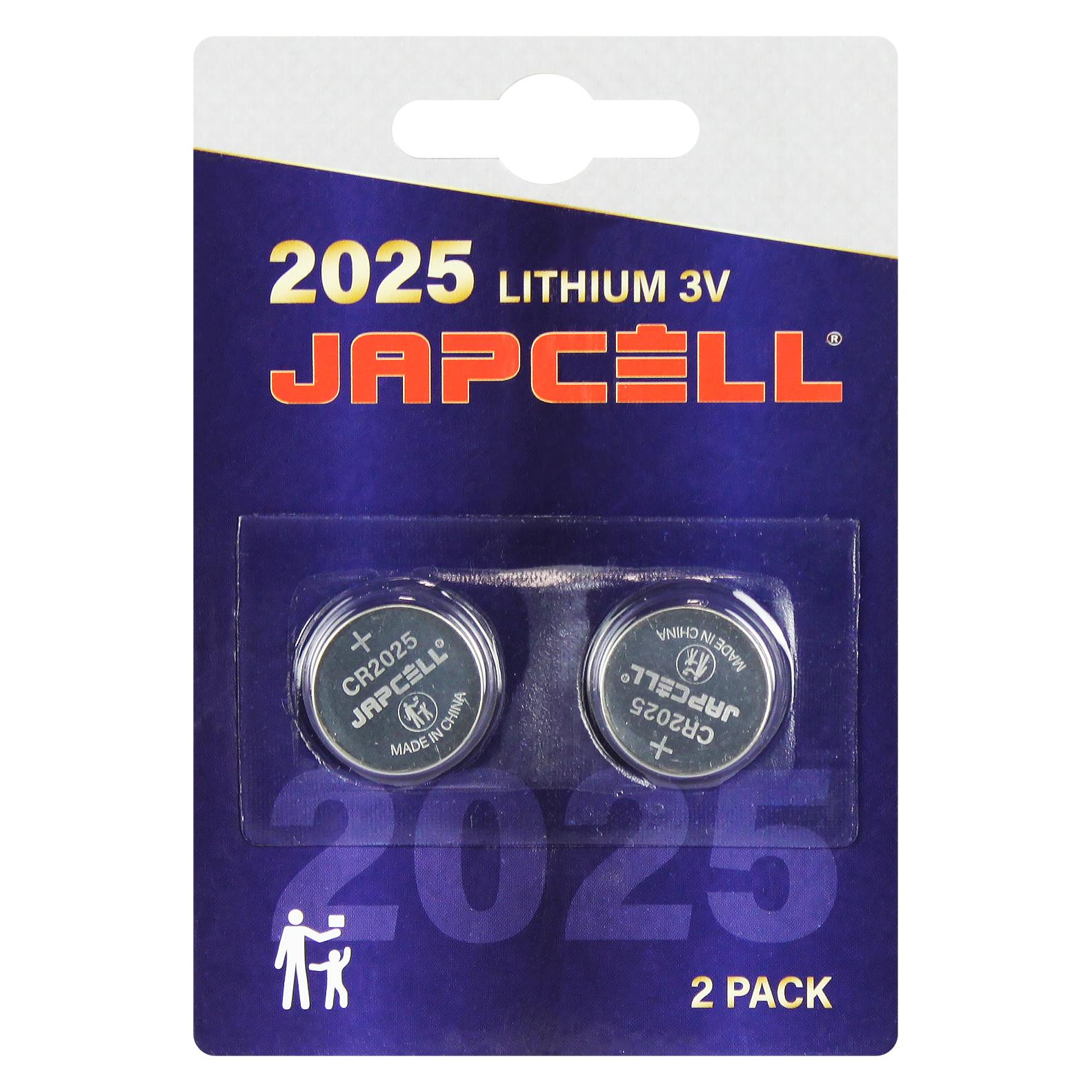 Japcell Lithium CR2025 (2 Stk., CR2025) (JAPCELL)