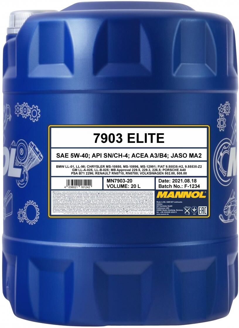 Sct - Mannol Motoröl Mannol Elite 5w-40 [20l] Mn790320 20l