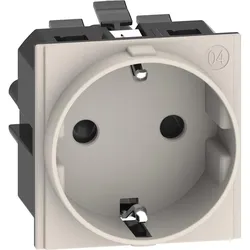 Legrand KM4141A LivingNow Schutzkontaktsteckdose mit schraublosem Anschluss in der Farbe Sand