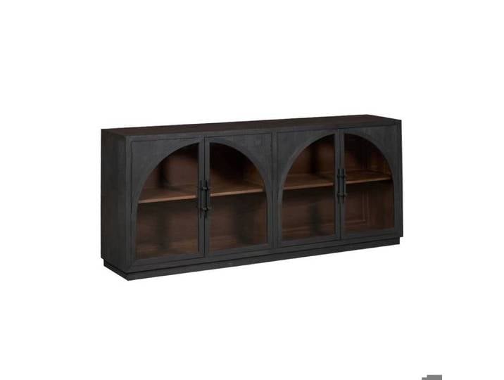Buffet en bois de manguier foncé Nohea