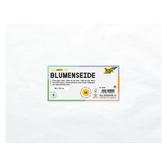 Folia Seidenpapier, (B)500 x (H)700 mm, 20 g/qm, weiá (20 g/m²) (90000)
