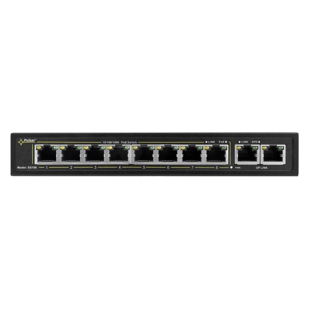 Pulsar SG108 Netzwerk-Switch Gigabit Ethernet (10/100/1000) Power over Ethernet (PoE) (8 Ports) (SG108)