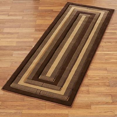 United "Park Place Rug Runner Brown 2'7"" x 7'4"", 2'7"" x 7'4"", Brown"