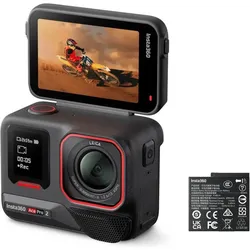 Insta360 Ace Pro 2 Standard Battery Bundle (30p, Bluetooth, WLAN), Action Cam, Schwarz
