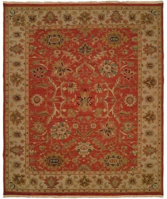 KALATY Traditional Red Flatweave Wool Area Rug
