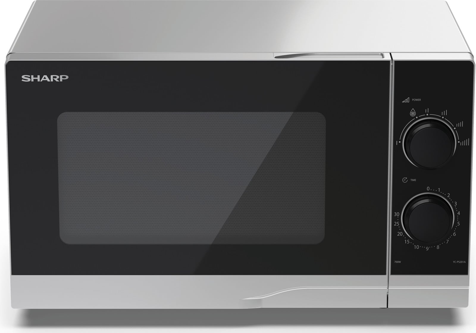 Sharp YC-PS201AES magnetron met 700W vermogen en 20 liter inhoud