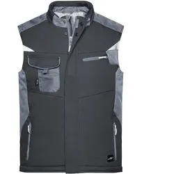 Winter Softshellweste "JN825" - S - black/carbon