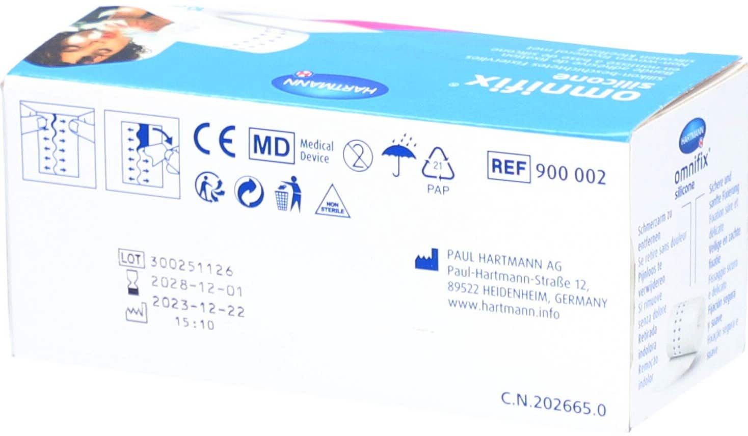 OMNIFIX Silicone 2mx10 cm 1 ud