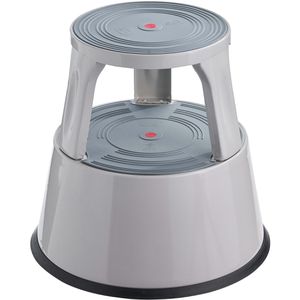 Sprintis Rollhocker THXX000005, aus Metall, Höhe 42cm, Tragkraft 150kg, lichtgrau
