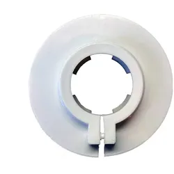 Kunststoff - Klemmrosette 15 mm weiß