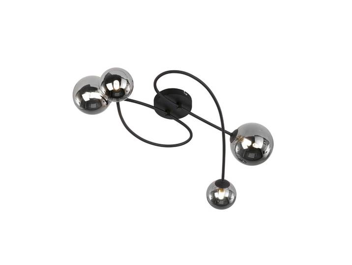 Fischer & Honsel Led-Deckenleuchte, Metall, Glas, 37 cm, Lampen & Leuchten, Innenbeleuchtung, Deckenlampe, Deckenlampen