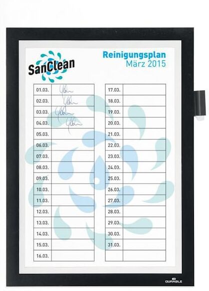 Magnetram sjÃ¤lvh DURAFRAME note A4 svart