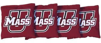 Skip's Garage Massachusetts UMASS Minutemen Maroon Cornhole Bags