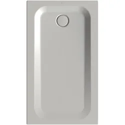 BetteUltra Rechteck-Duschwanne mit Minimum-Wannenträger, 1300x750x35mm, 5785-410T1, Farbe: Silver