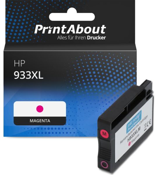 PrintAbout Druckerpatrone kompatibel mit HP 933XL (CN055AE) - Magenta - Hohe Kapazität