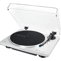 AT-LP70XBTWS, Plattenspieler weiß/silber, Integrierter Phono-Vorverstärker, Bluetooth, Vollautomat, Riemenantrieb