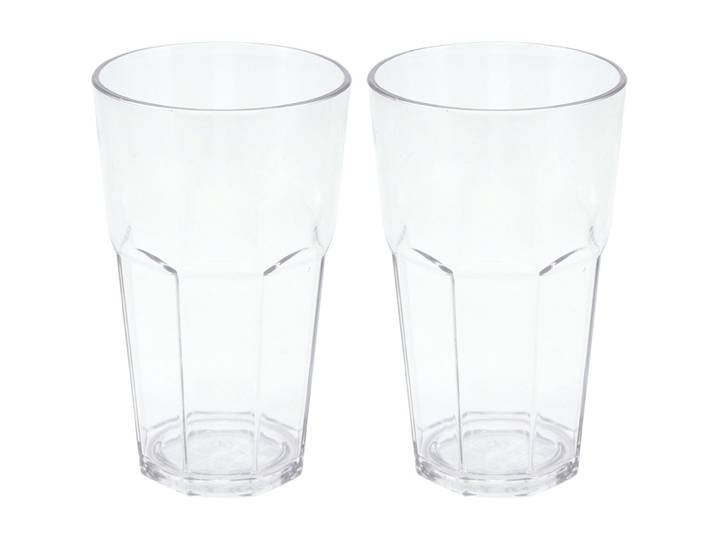 2er-Set Trinkglas aus Kunststoff, 370 ml
