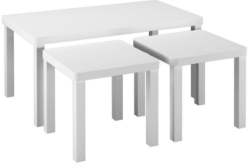 17 Stories 3 - Piece Living Room Table Set White