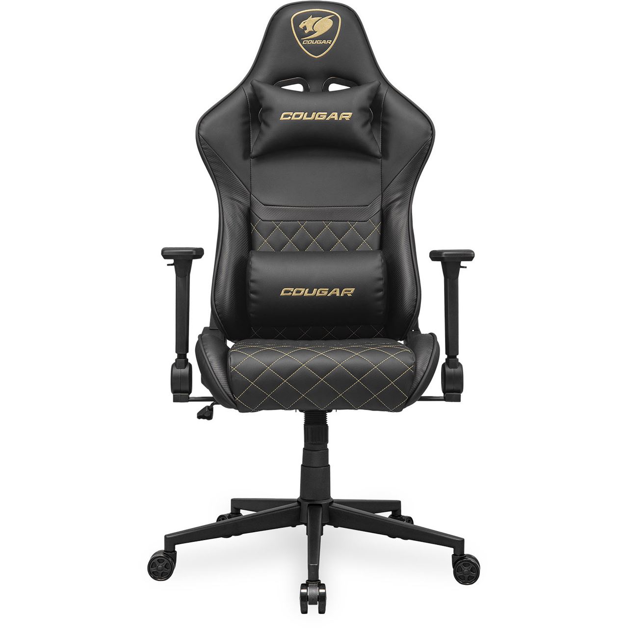 Cougar Gaming-Stuhl Armor One V2 Gold, Schwarz